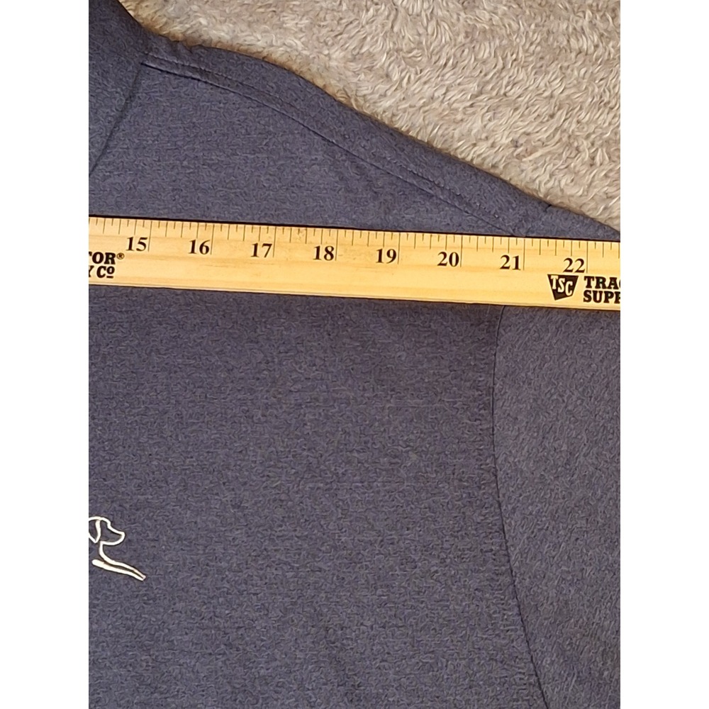 Rhoback Mens XXL Performance Polo Shirt Navy Blue Short Sleeve Stretch Logo - Picture 3 of 10